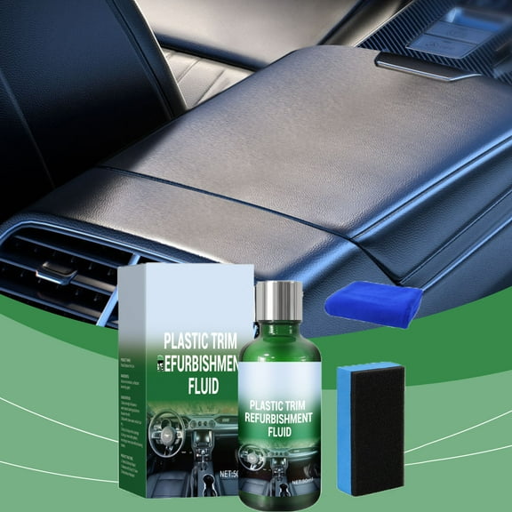 Car Dashboard Cleaner 50ml, Polishing Stain Remover and Repair Agent for Interior Plastic Vinyl Leather, Restores Shine Prevents Fading and Repels Dust – Easy Spray for Auto Detailing