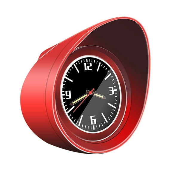 Car Dashboard Clock Interior Accessories Console Decor Luminous Backlight 3Color red