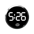 thumbnail image 1 of Car Dashboard Clock Small, Stick On, Touch-Activated, LED Time Digital Display for Car, Boat, Bike, Truck (Silver), 1 of 4