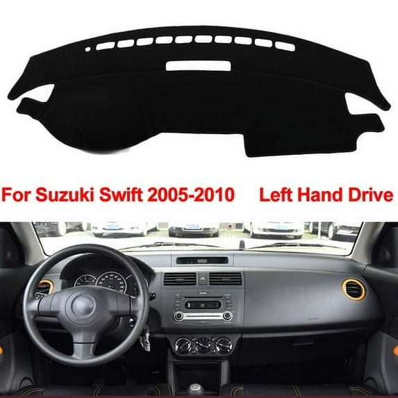 Leather Car Dashboard Protects Cover Dash Mat for SUZUKI SWIFT 2005-2007 2008 2009 2010 Black