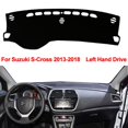 thumbnail image 1 of Leather Car Dashboard Protects Cover Dash Mat for Suzuki S-Cross 2013-2016 2017 2018 Black, 1 of 8