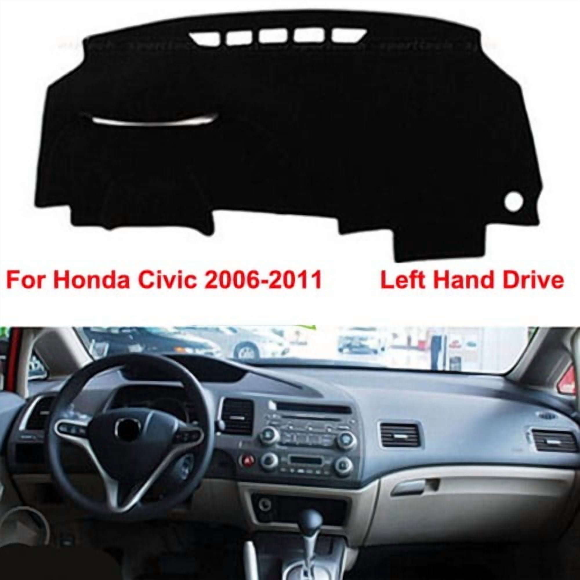 Car Dashboard Cover Dash Mat Covers Anti-Sun Protect for Honda Civic 2006-2011