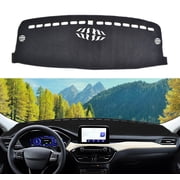 Car Dashboard Cover Dash Mat Non-Slip Protector Black For Ford Escape 2020-2026