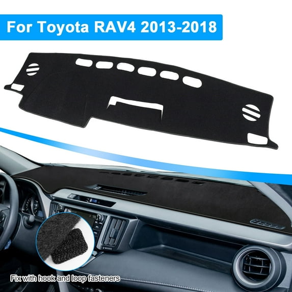 Car Dashboard Cover Fit for Toyota RAV4 2013-2018, Anti-slip Car Dash Protector Mat Pad Sunshield Cover, Black