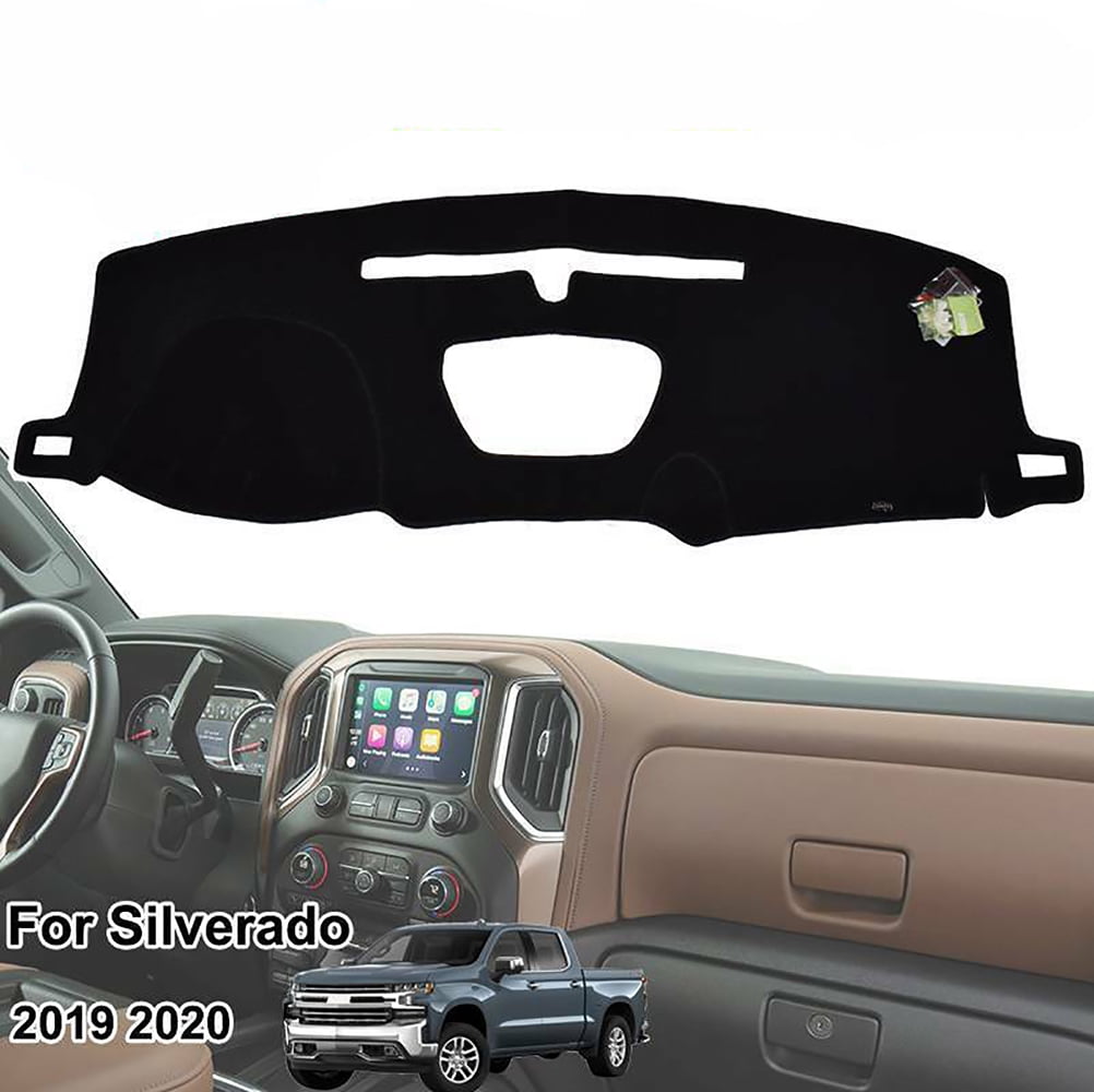 VekAuto Dashboard Dash Cover Compatible for Chevy Silverado 2019-2022,  Durable Polyester Red Front Dash Cover Mat - Yahoo Shopping