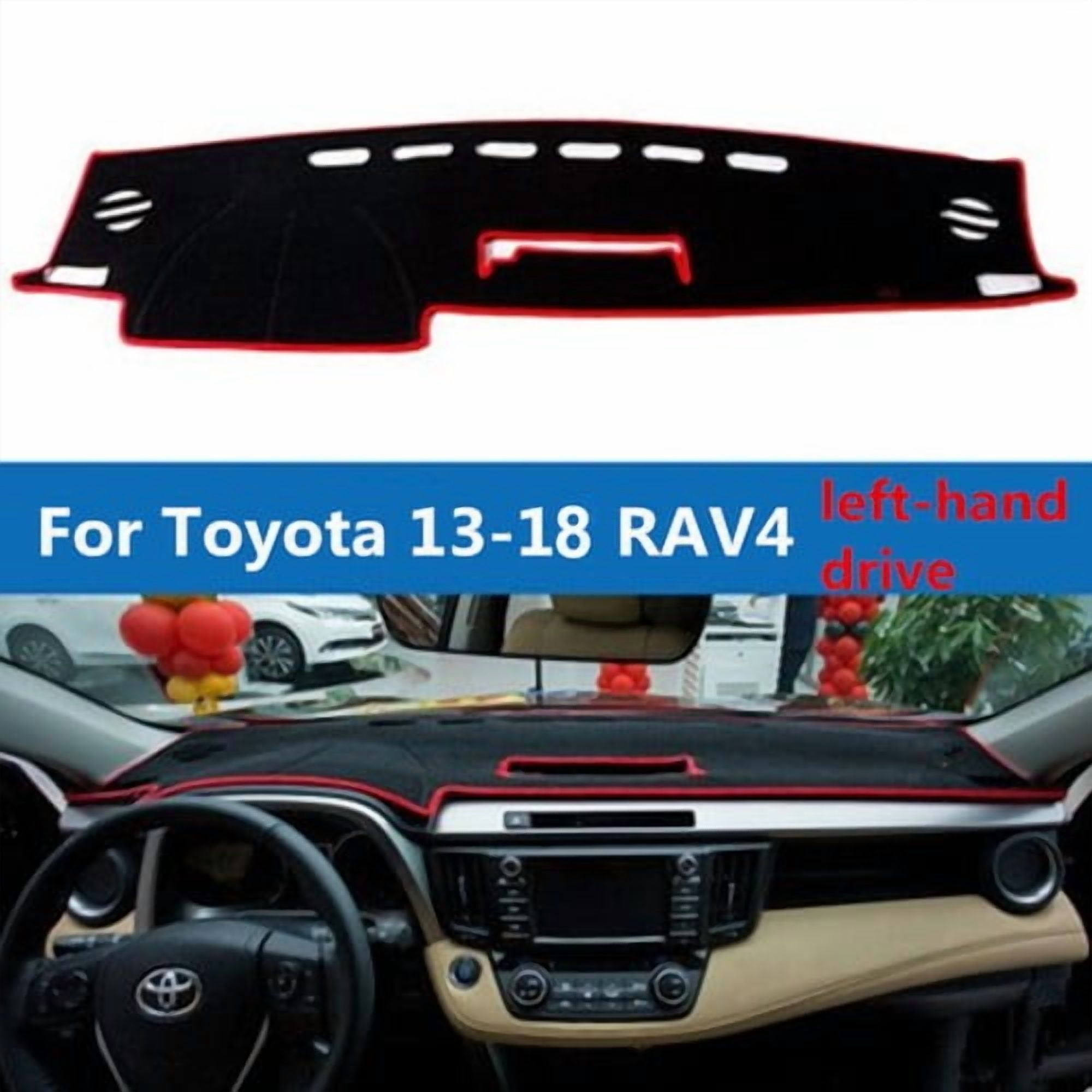 Car Dashboard Dash Mat Auto Car Dash Cover Anti-Sun for TOYOTA RAV4 2013 - 2018