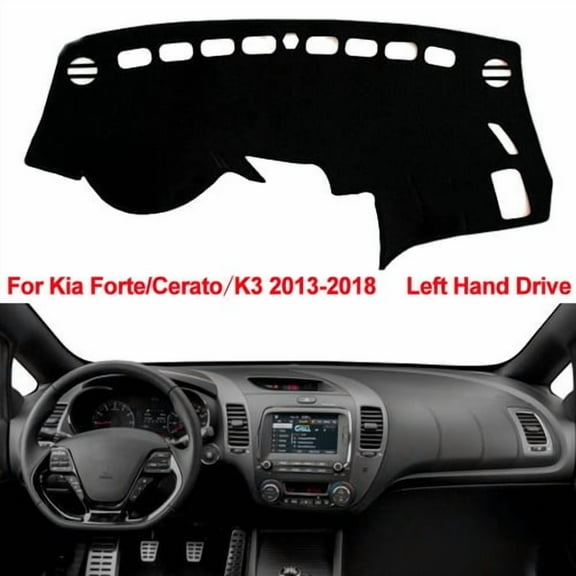 Car Dashboard Dash Mat Dashboard Cover Anti-Sun Fit For Kia Forte / K3 2013-2018