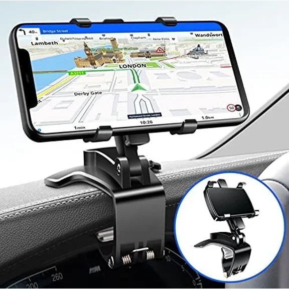 Car Dashboard Dash Mount Mobile Phone Holder Gps Stand Bracket Clip-On Sun Visor