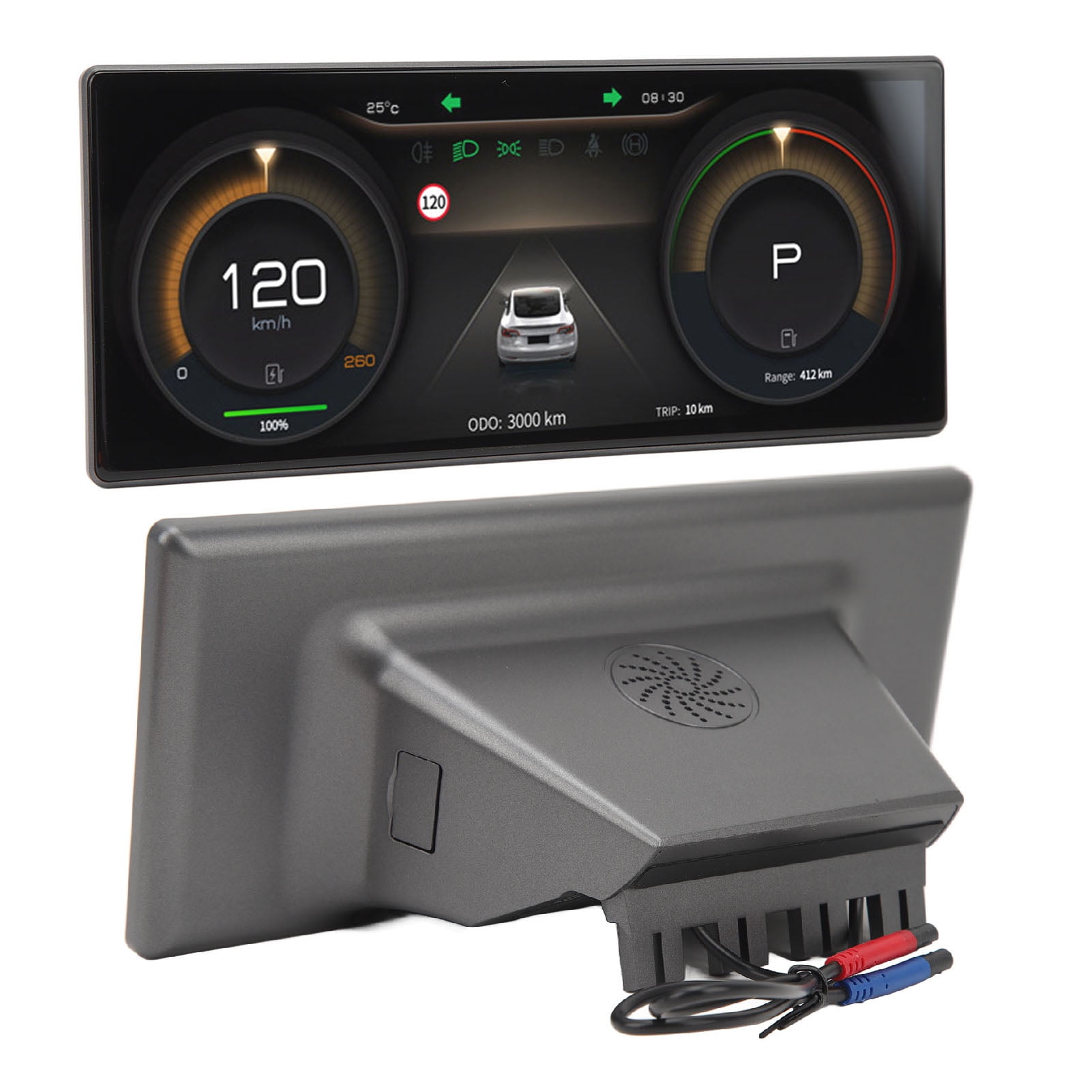 Car Dashboard Display, 9in IPS Screen With Enhanced Visibility