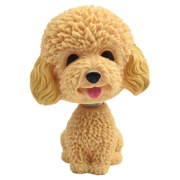 Car Dashboard Dog Toy For Puppy With Shaking Head Nodding Doll Creative Car Home Office Decor Plastic Fiber Material