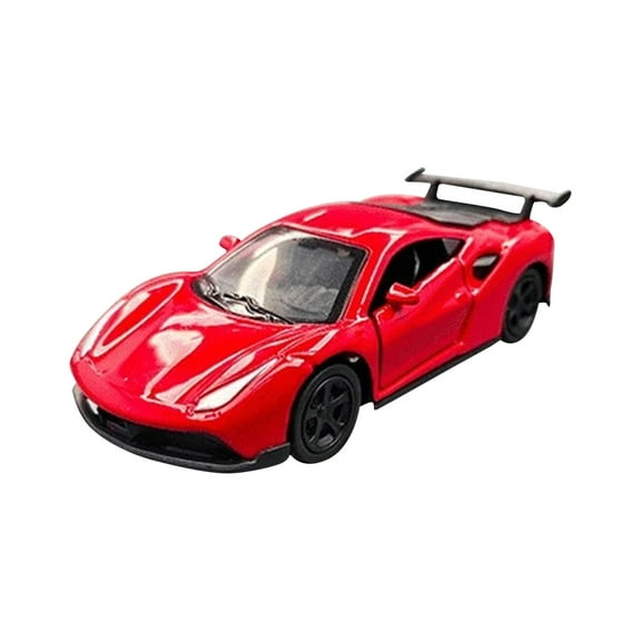 Car Dashboard Dynamic Swinging Car Decoration Mini Racing Car Model Shake Toy for Car Interior Dashboard Display 3x1Inch Red