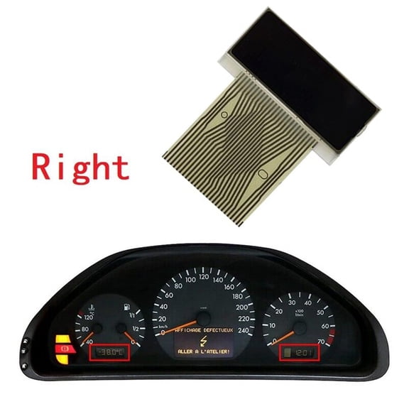 Car Dashboard LCD Screen Right Instrument Cluster Display For W210 W208 Brand New LCD Right Display Electronic Part