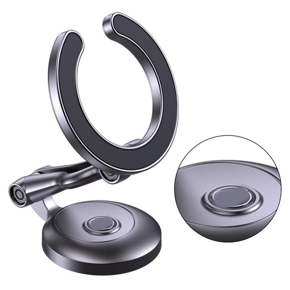 Car Dashboard Magnet Phone Stand Secure Hold & Rotating Base Car Phone Adjustable for Portrait/Landscape