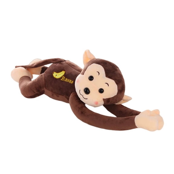 Car Dashboard Monkey Long Arm Plush Stretchy Toy with Gripping Hands Funny Hanging Stuffed Animal Doll Car Interior Decor Cute Gift