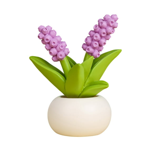 Car Dashboard Plant Resin Flower Pot Knick Knacks Mini Plant Figurines Decorations Gifts for Women, Car Desk Bookshelf Decor 1pc
