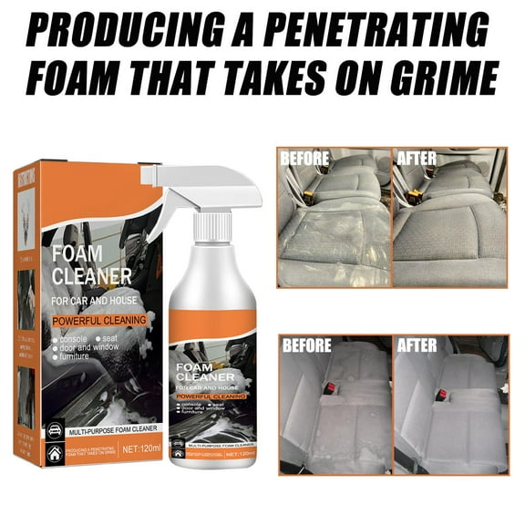 Car Dashboard Restorer, Plastic Trim Polish & Cleaner, Scratch Removal Wax, Interior Glazing Decontamination, UV Protection Non-Greasy, 120ml