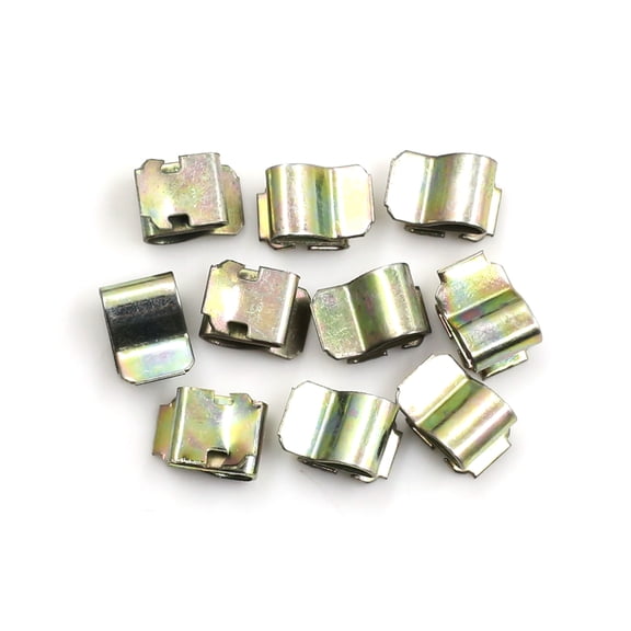 Car Dashboard Retainer Console Instrument Panel Metal Fastener Clips 9 x 7mm 10pcs