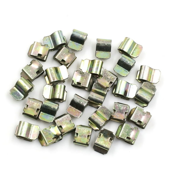 Car Dashboard Retainer Console Instrument Panel Metal Fastener Clips 9 x 7mm 30pcs