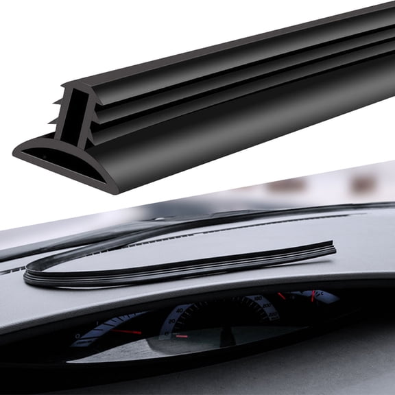 Car Dashboard Sealing Strip for Most Vehicles, Rubber Seal for Windshield Noise and Dust Protection