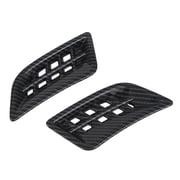 Car Dashboard Upper Air Vent Outlet Cover Trim For Toyota Alphard Vellfire 2024 LHD Carbon Fiber