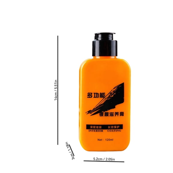 Car Dashboard Wax - 120ml Interior Coating for Shine & Protection on Plastic and Vinyl Surfaces