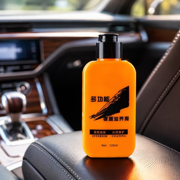 Car Dashboard Wax, Interior Coating and Plastic Restorer with UV Protection 120ml