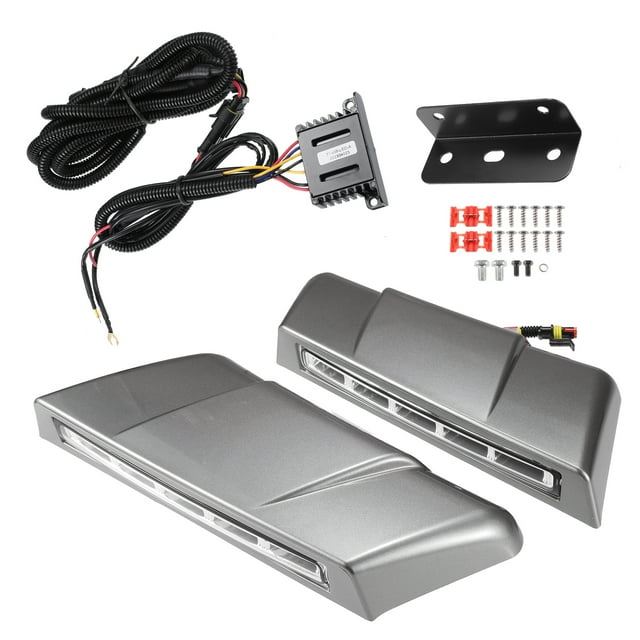 Car Daytime Running Light with Harness Set for Toyota Land Cruiser LC70 LC76 LC77 LC78 LC79 White Light