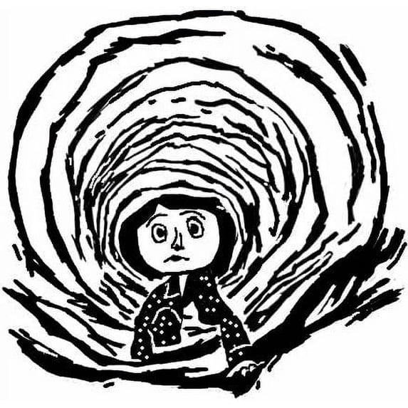 Car Decal Coraline Other World Vortex 6 Inch Professional Sticker for Truck, Car, Tumbler, Cup, Laptop, Decor, Locker, Table, Window Movies Cute Halloween Classics Tim Burton