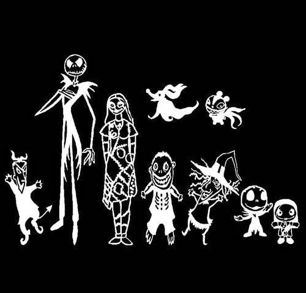 Nightmare Before Christmas Car Decals