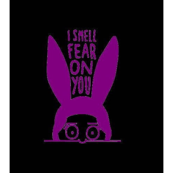 Car Decal Louise Belcher Bunny Ears Bobs Burgers 6 Inch Purple Professional Sticker for Truck, Car, Tumbler, Cup, Laptop, Decor, Locker, Table, Window Movie Show Funny,purple