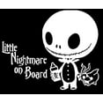 thumbnail image 1 of Car Decal Nightmare On Board Jack Skellington 6 Inch White Professional Sticker for Truck, Car, Tumbler, Cup, Laptop, Decor, Locker, Table, Window, 1 of 4