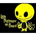 thumbnail image 1 of Car Decal Nightmare On Board Jack Skellington 6 Inch Yellow Professional Sticker for Truck, Car, Tumbler, Cup, Laptop, Decor, Locker, Table, Window, 1 of 4