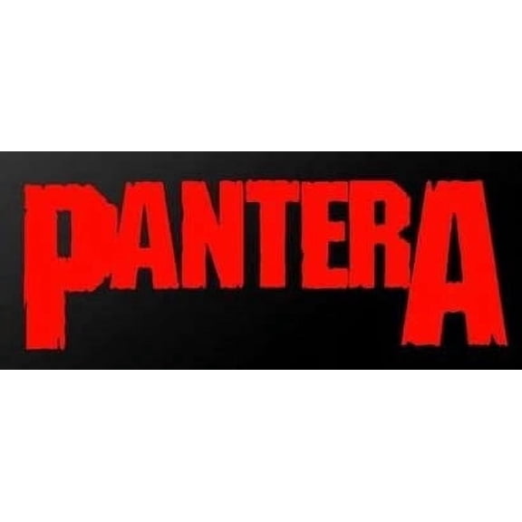 Car Decal Pantera Red Metal Rock Grunge Music 6 Inch Professional Sticker for Truck, Car, Tumbler, Cup, Laptop, Decor, Locker, Table, Window
