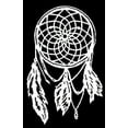 thumbnail image 1 of Car Decal Pretty Feathers Dream Catcher 6 Inch White Professional Sticker for Truck, Car, Tumbler, Cup, Laptop, Decor, Locker, Table, Window, 1 of 4