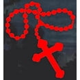 thumbnail image 1 of Car Decal Rosary Beads Christian Catholic 6 Inch Red Professional Sticker for Truck, Car, Tumbler, Cup, Laptop, Decor, Locker, Table, Window.RED, 1 of 4
