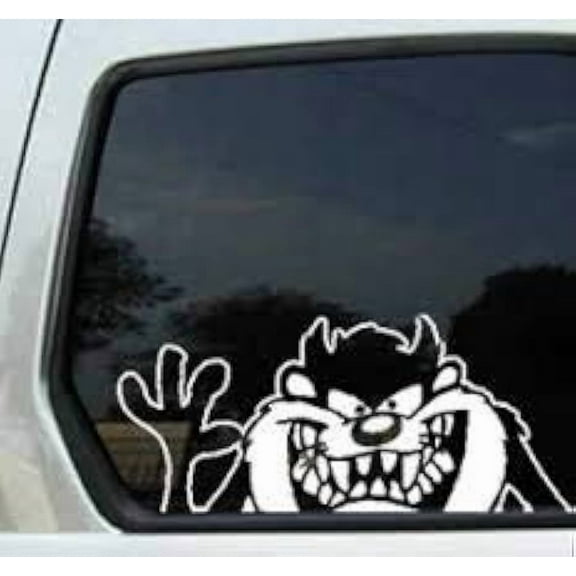 Car Decal Taz Tasmanian Devil Looney Tunes 6 Inch Professional Sticker for Truck, Car, Tumbler, Cup, Laptop, Decor, Locker, Table, Window