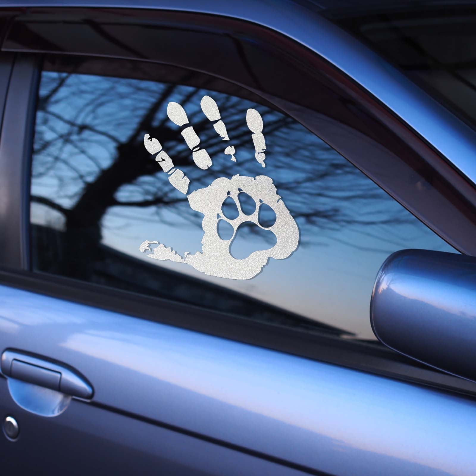 Car Decor Sticker, Supper Strong Funny Handprints And Dog Sole Of The ...