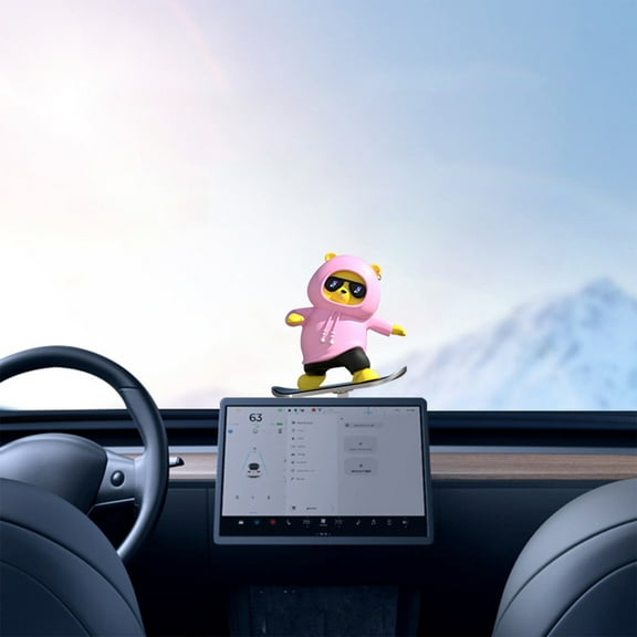 Car Decoration Bear Doll Doll Center Console Slide Bear Sliding Car Decoration Innovativeness Car Decoration