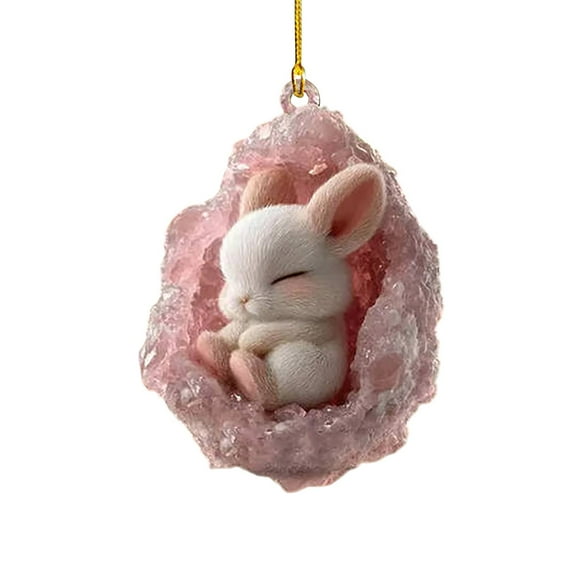 Car Decorations Christmas Cute Animalss Christmas Tree Acrylic Pendant Winter Decorations Hanging Party Home Decor Indoor Outdoor