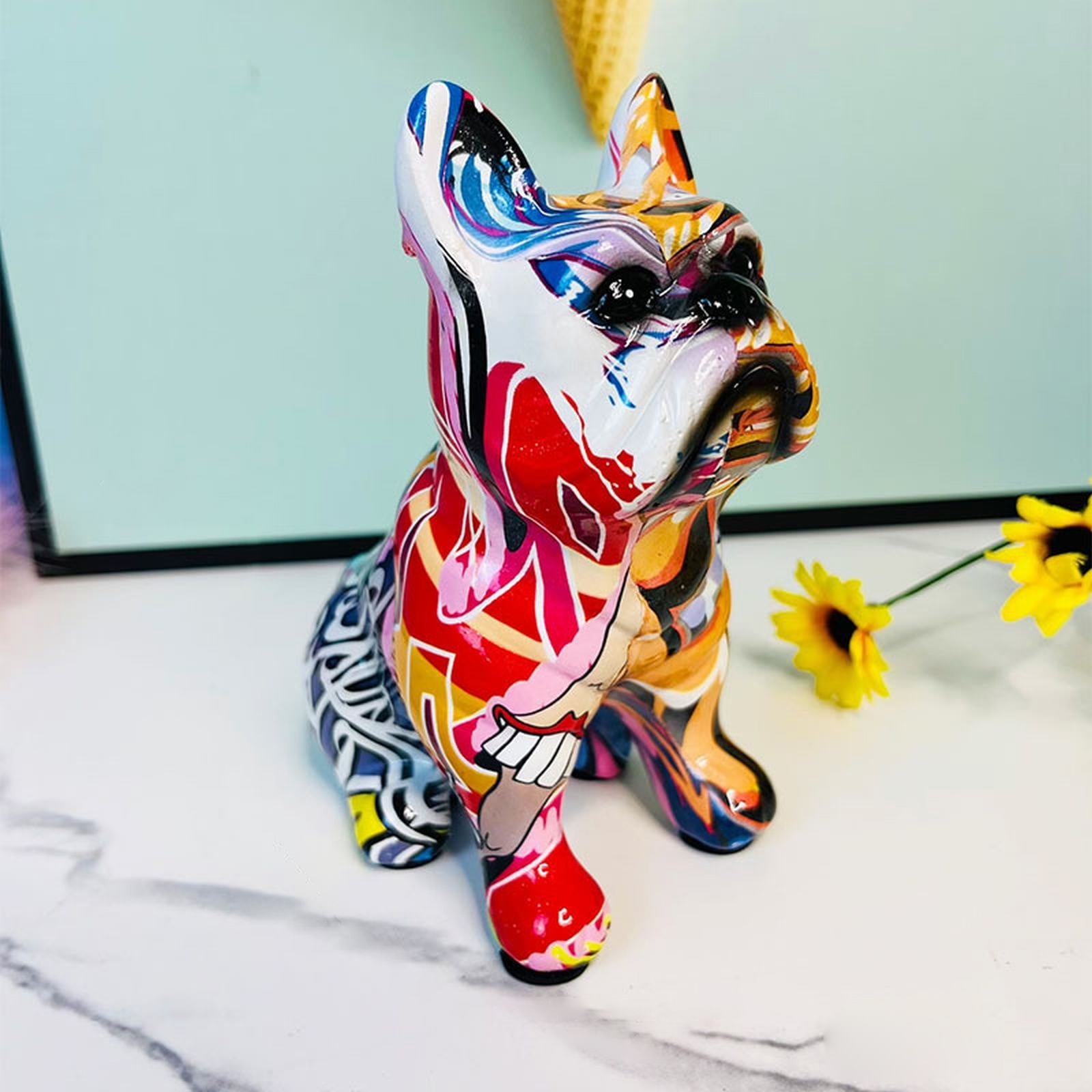 Car Decorations Cute Suruim Creative Colorful English Dog Figurines