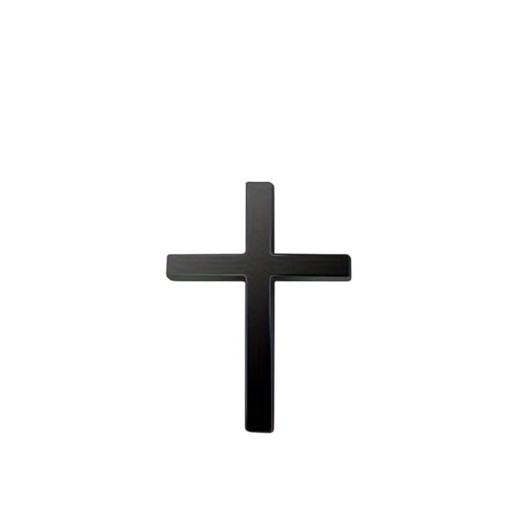 Car Decorations Sticker for Car Stainless Steel Black Emblem Cover Body Scratches Exterior Auto Accessory for Vehicle Body Rear Trunk Single Pack