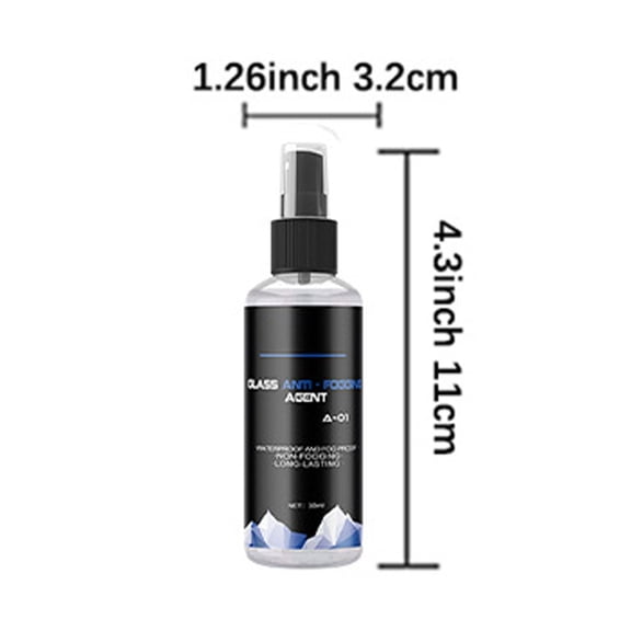 Car Defogger 30ml Anti Fog Spray for Windshield Window Mirror Prevention Treatment Clear Visibility Driving Safety Glass Cleaner Anti Condensation Agent