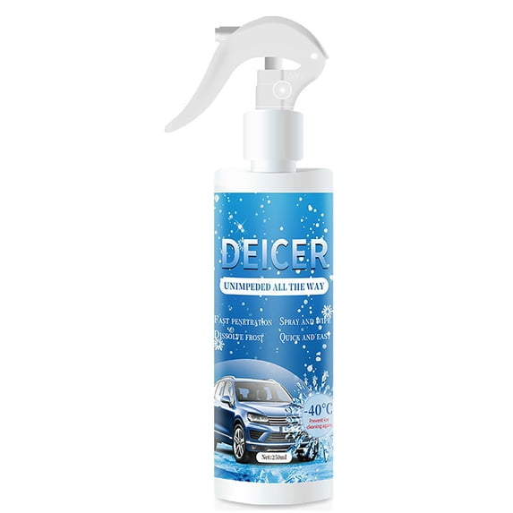 Car Defroster Deicer Spray, Auto Windshield Deicing Spray, Winter Car Snow Melting Agent, Snow Removal Liquid, Snow Removing Agent, 8.4oz