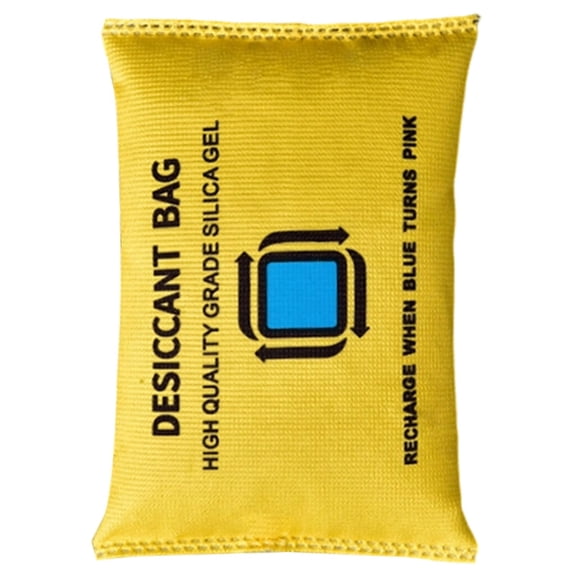 Car Dehumidifier Bag Reusable, Window Dehumidifier, Portable Condensation Prevention for Wardrobe, Closet, Basement, Yellow, 100g