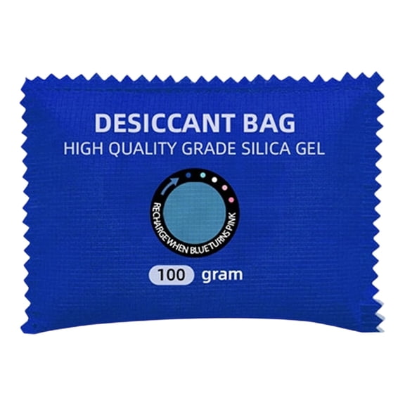 Car Dehumidifier Desiccant Pack, Moisture Absorbers Desiccant Bag Reusable Dehumidifier Bags, Car Dehumidifier Moisture Absorber Dehumidifier For Car Home Wardrobe Closet Camper, 1Pc(Blue,5.7x2.8")