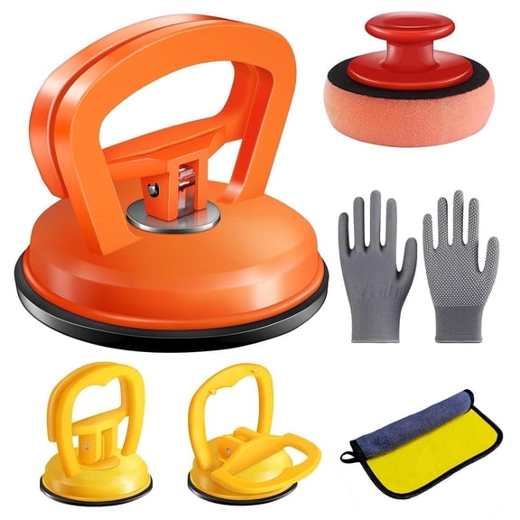 ZEKURAPA Car Dent Puller,Dent Remover Tool for Car-6 Pack,Dent Remover Tool Dent Removal Kit for Car Suction Cup Dent Puller and Dent Repair Kit for Car Body,Screen,Tiles Lifting,Objects Moving