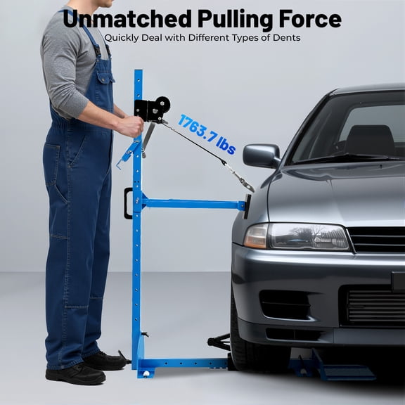 Car Dent Puller Repair Tool, Manual Sheet Metal Dent Remover with 1763.7 LBS Max Pulling Force, 120 Adjustable Pull Direction for Auto Body Wheel Arch Door Sill Hood Repair