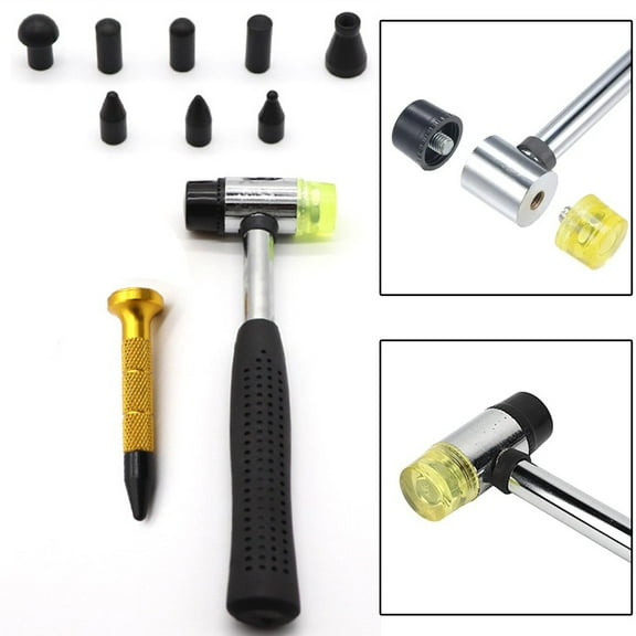 Car Dent Removal Kit Hammer Panel Beating Set Paintless Dent Tool+ 9 Heads