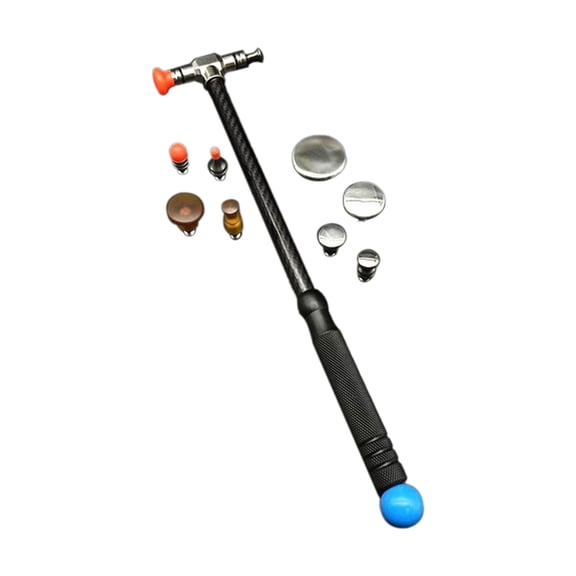 Car Dent Repair Hammer Body Percussion Leveling Replaceable Traceless Tool Carbon Fiber