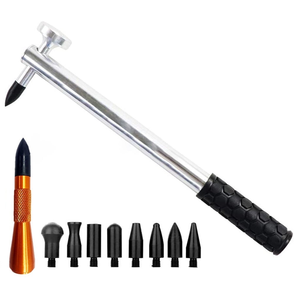 Car Dent Repair Kit 9Pcs Aluminum Hammer Tools Set For Auto Body Paintless Dent Removal Professional Grade